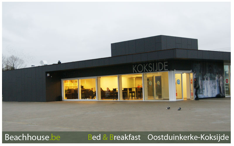 het treinstation van koksijde. Het dichtste station om onze b&b beachhouse te bereiken