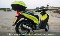 scooterverhuur, aan, zee