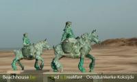 paardenvissers, brons, strand, odk