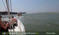 de havengeul van nieuwpoort uitvaren