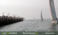 de pier van nieuwpoort vanop de havengeul